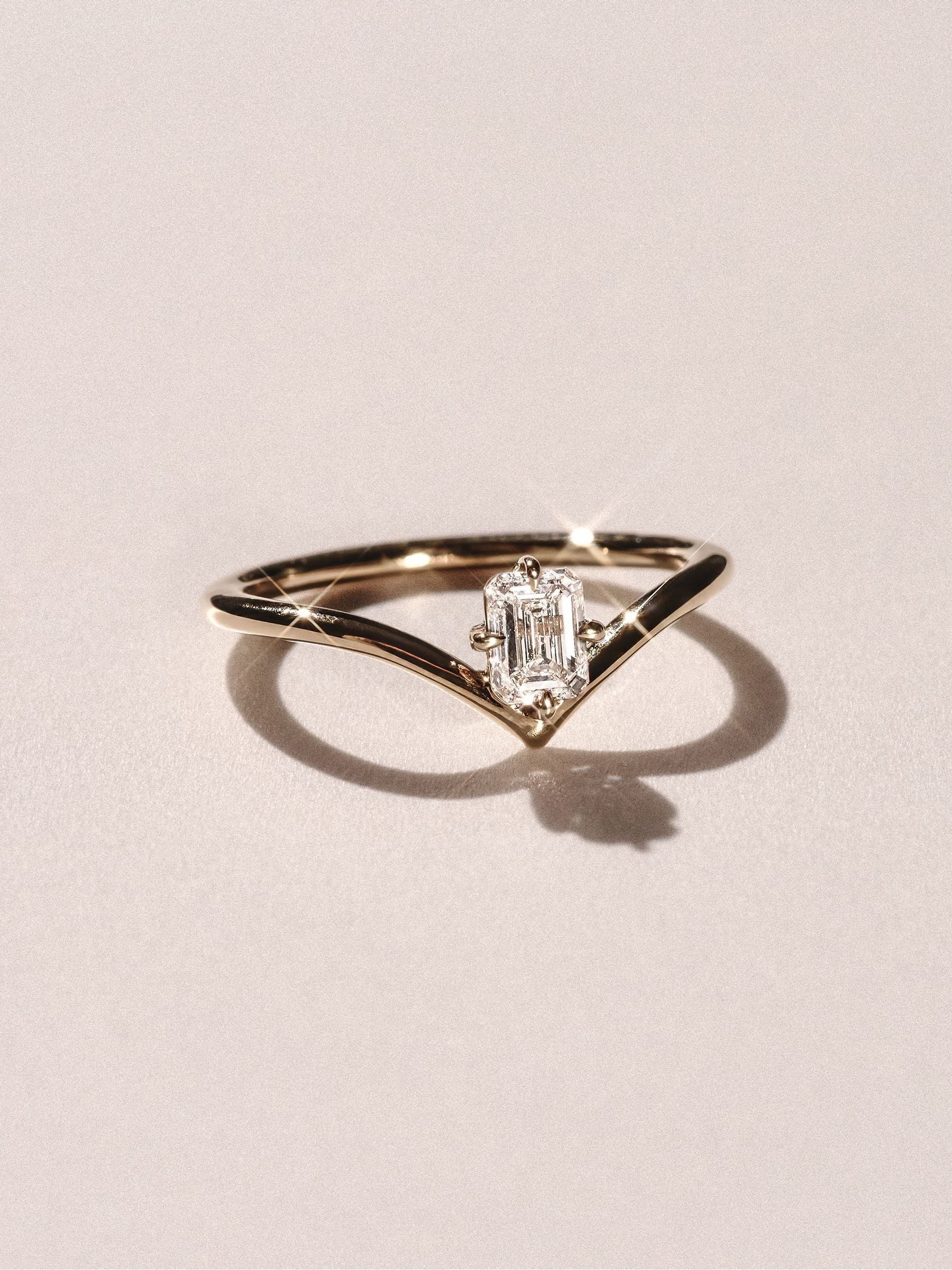 The Diamond Store Vela 0.50ct emerald ring (British brand)