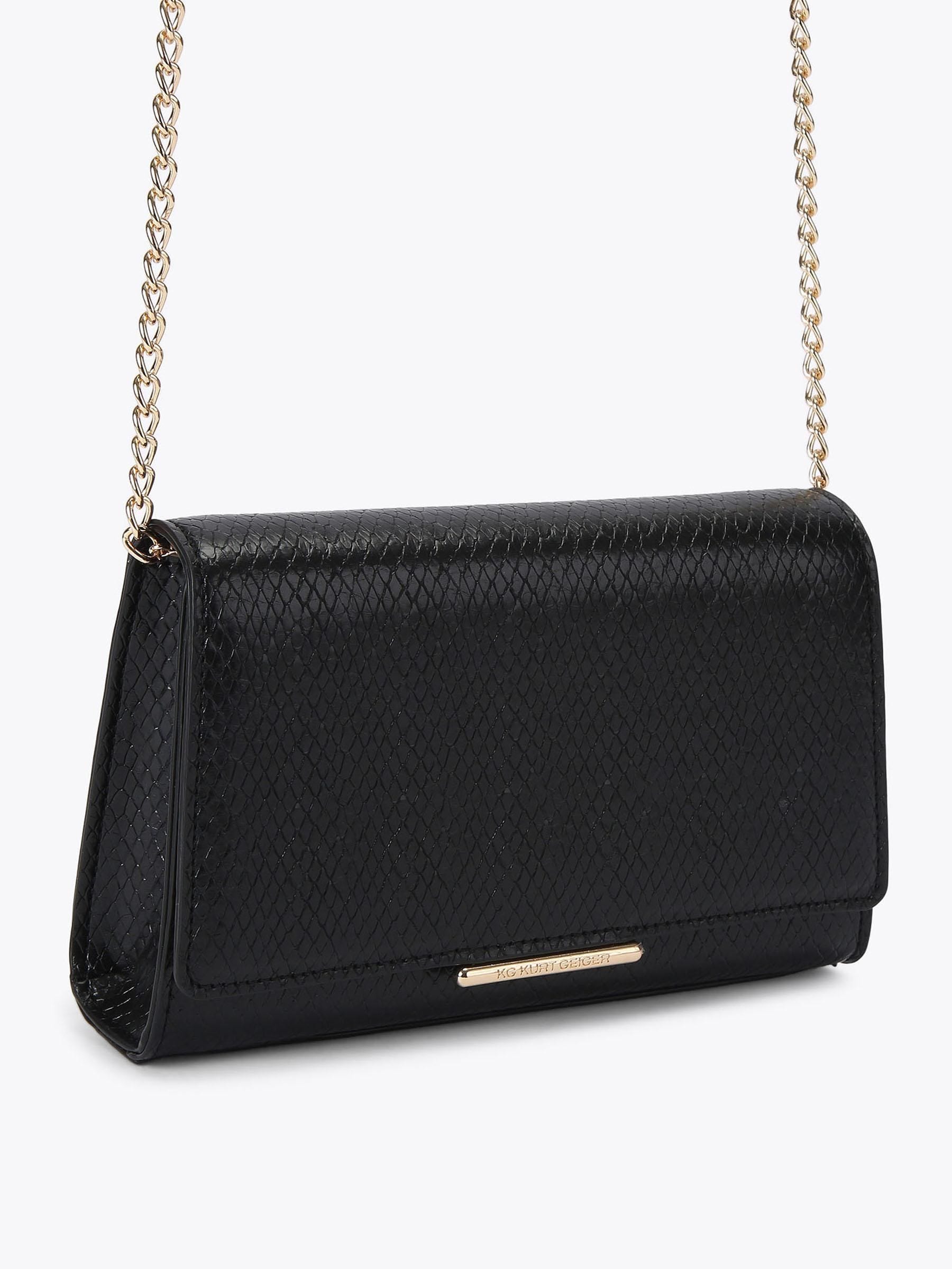 KG Kurt Geiger salome clutch bag metallic gold (British brand)