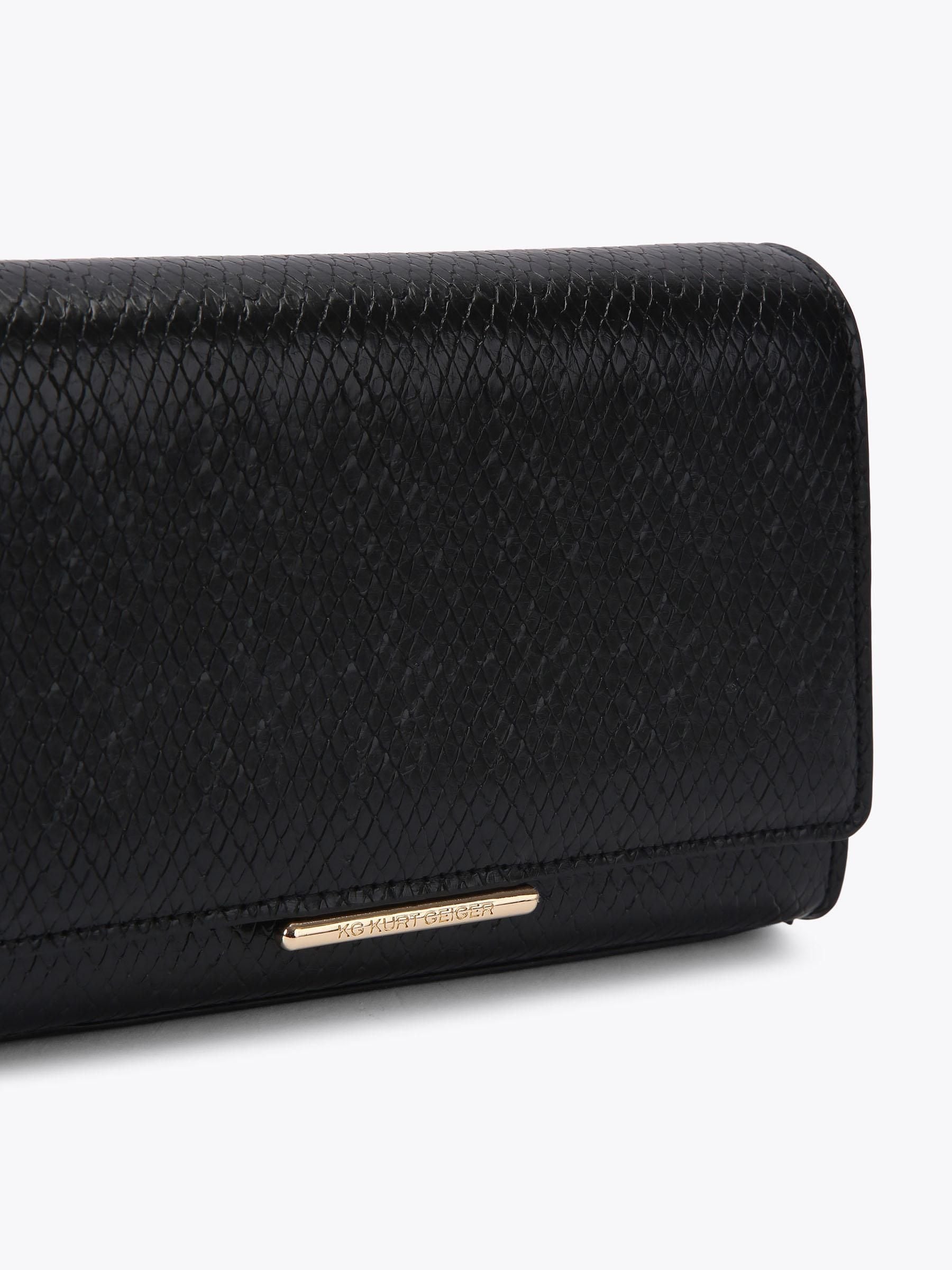 KG Kurt Geiger salome clutch bag metallic gold (British brand)