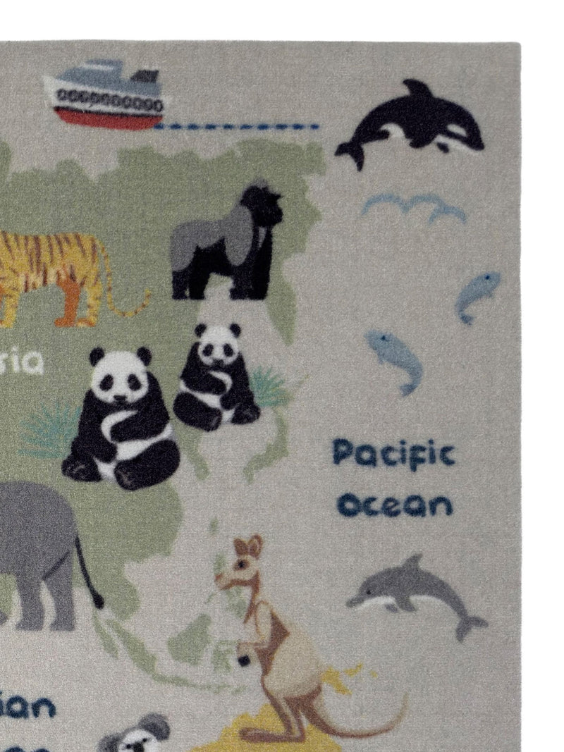 My Mat world map playmat rug children's 100x150cm (British brand)