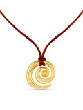 Orelia London gold tone statement spiral cord adjustable necklace, imported from the UK