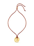 Orelia London gold tone statement spiral cord adjustable necklace, imported from the UK