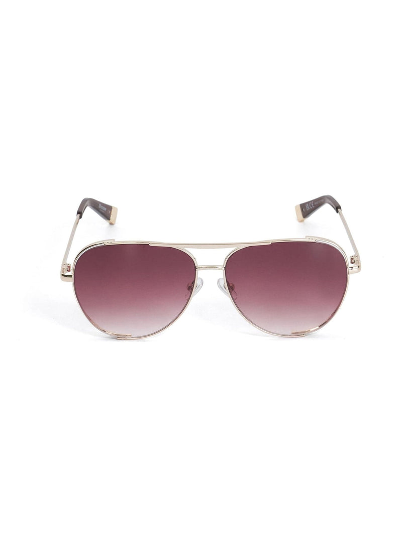 Dune London Grace aviator sunglasses gold metal frame (British brand)