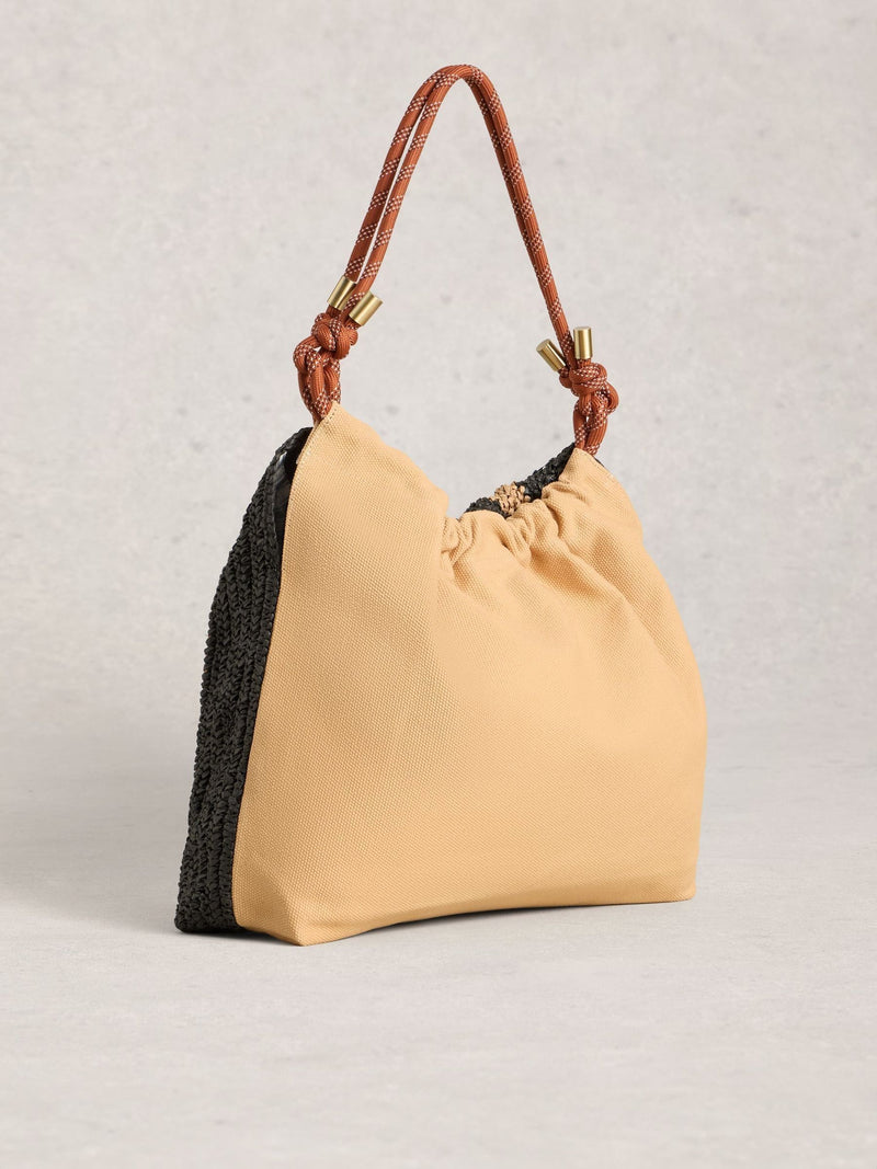 White Stuff Black Callie shoulder bag, imported from the UK