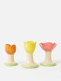 Oliver Bonas set of 3 ceramic flower bud vases 9cm - British product