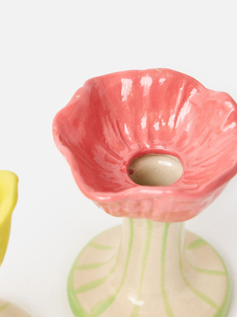 Oliver Bonas set of 3 ceramic flower bud vases 9cm - British product