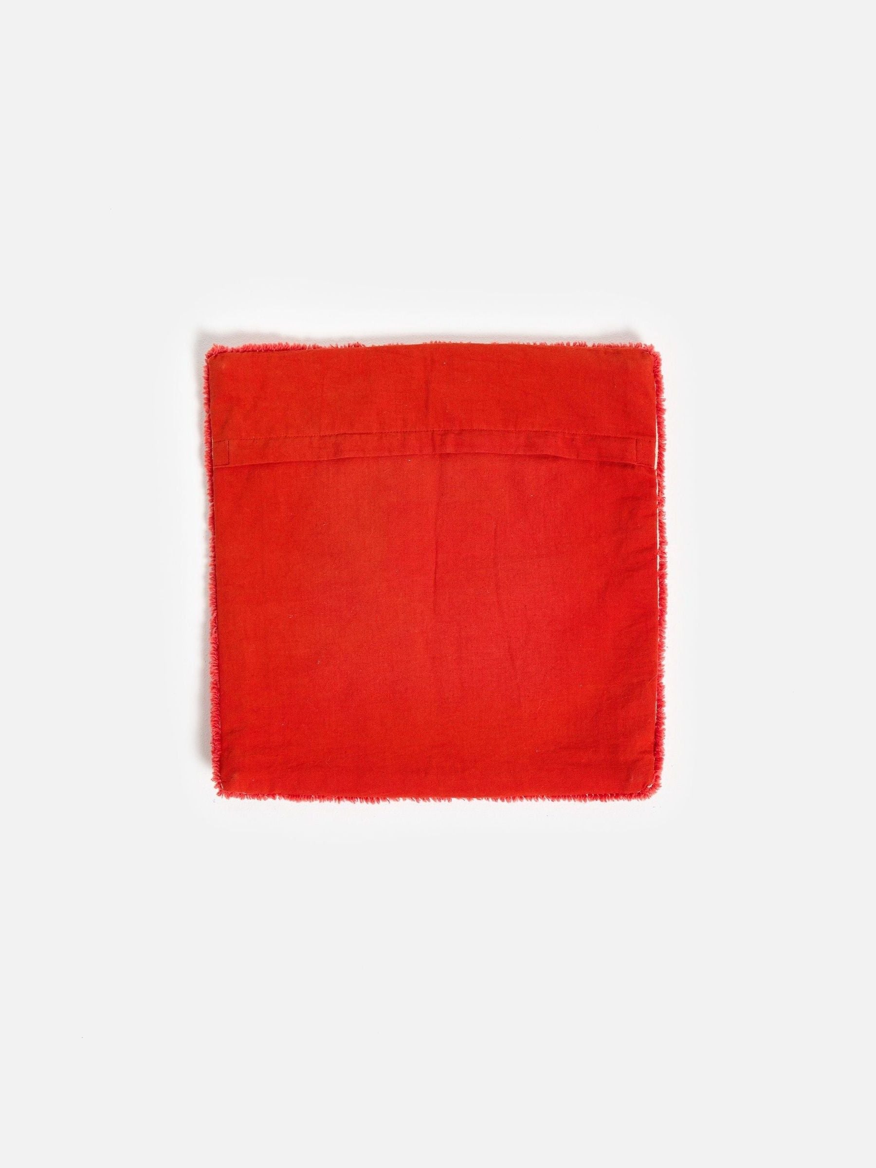 Oliver Bonas red love tufted cushion cover 45x45cm, UK version