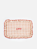 Oliver Bonas Love Gingham cushion cover 50x30cm, imported from the UK