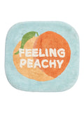 Oliver Bonas blue peach motif bath mat 60cm - British product