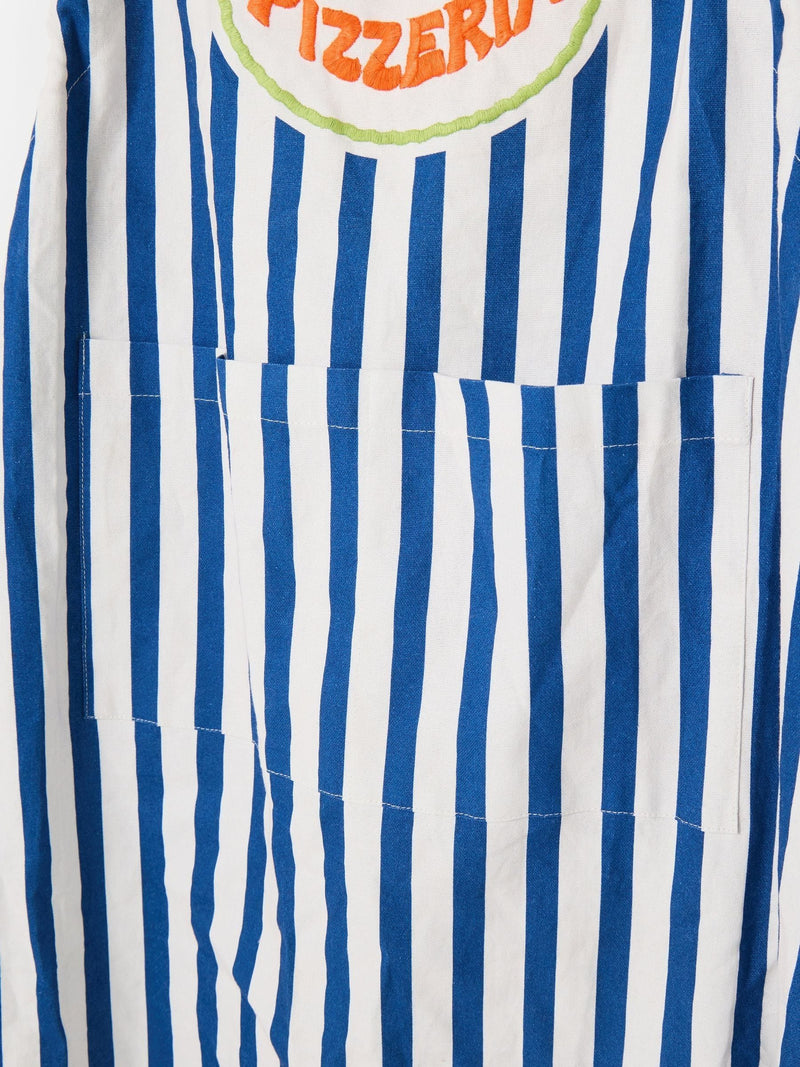 Oliver Bonas blue striped Pizza Club apron - British product