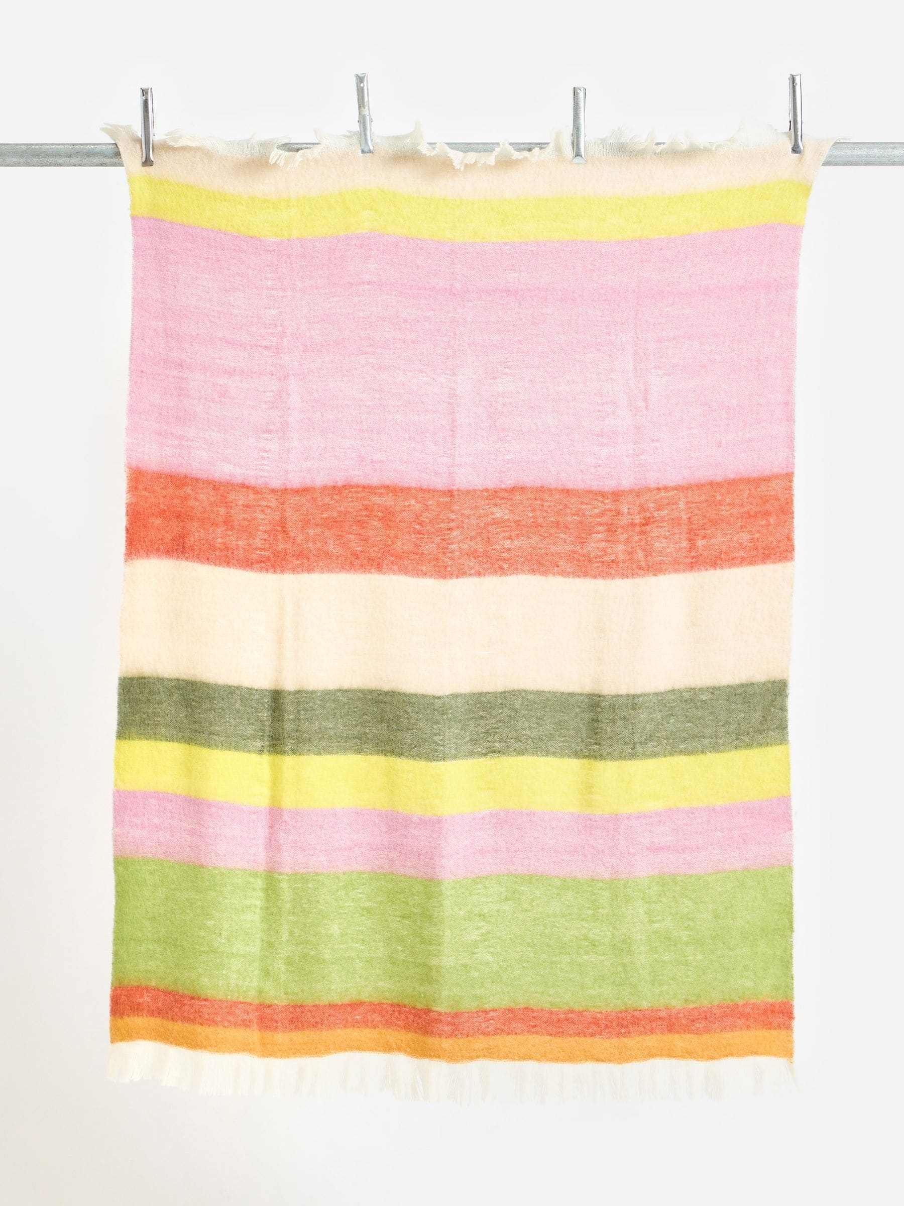 Oliver Bonas multicoloured striped throw 170x130cm (British brand)