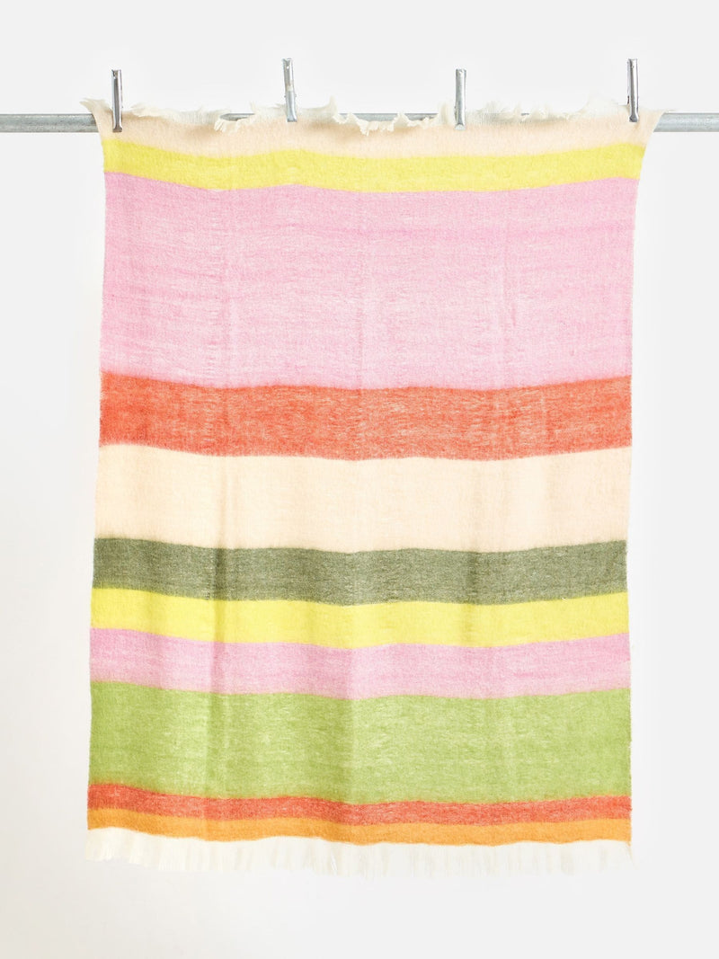 Oliver Bonas multicoloured striped throw 170x130cm (British brand)