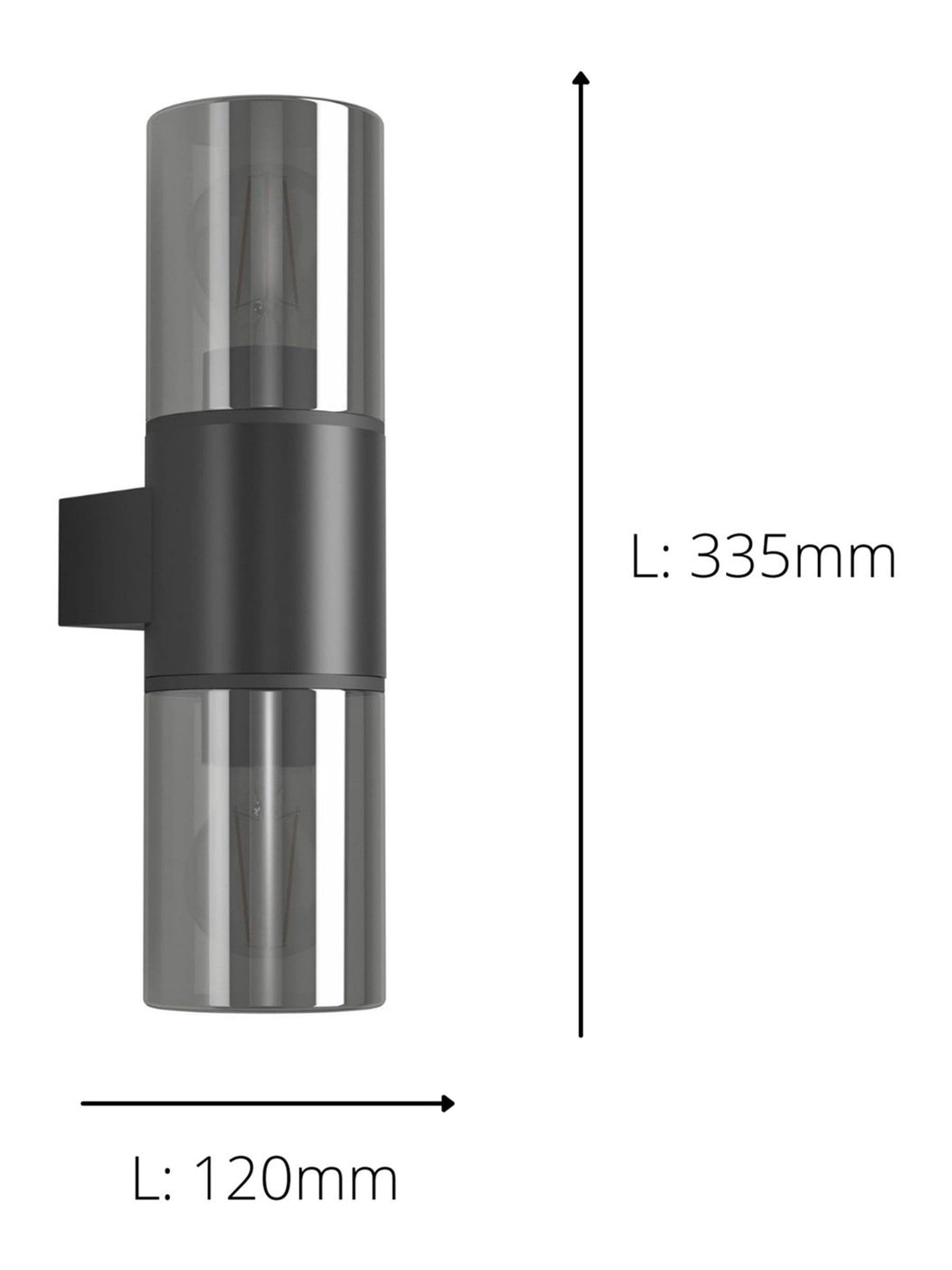 Eglo Cropani double-sided outdoor wall light 33.5cm, imported from the UK