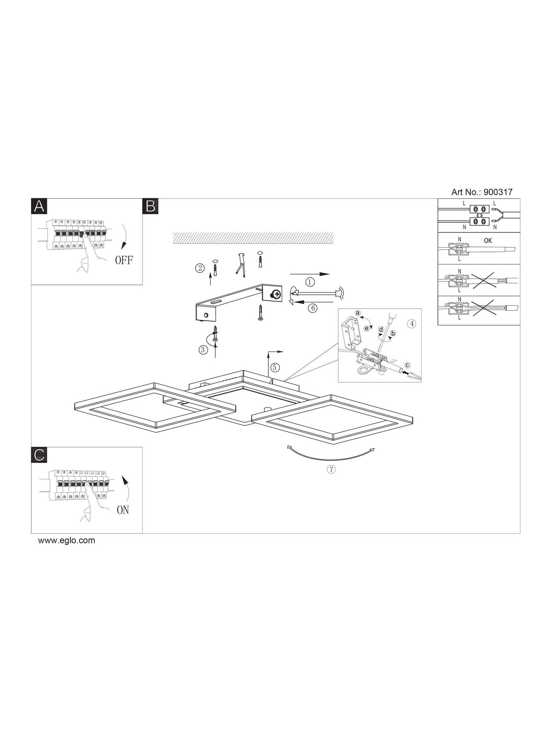 Eglo Paranday-Z smart ceiling light 65cm, UK version