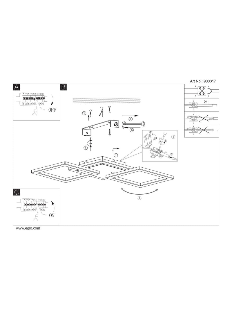 Eglo Paranday-Z smart ceiling light 65cm, UK version