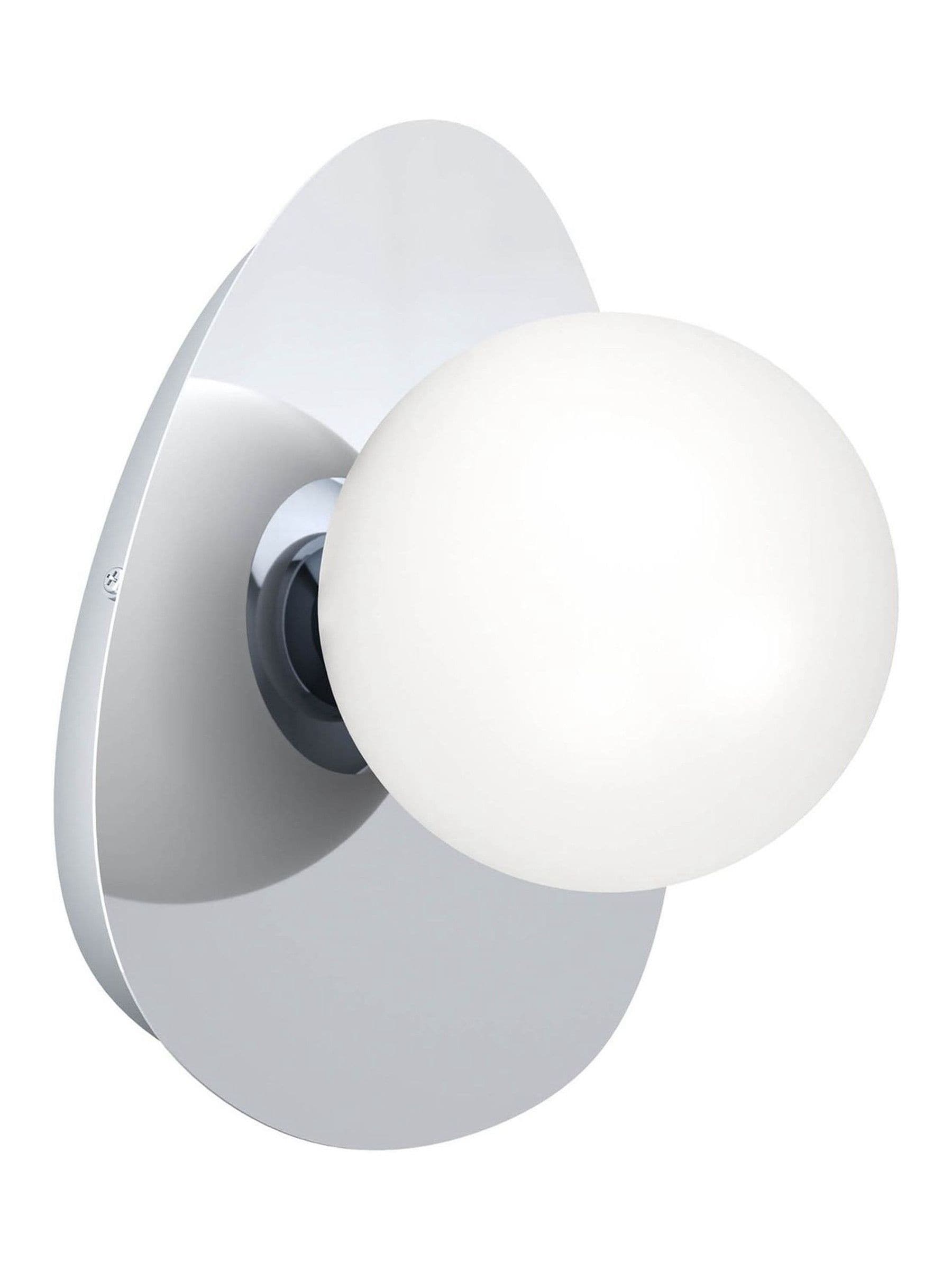 Eglo Chrome Castrovido Glass Modern Bathroom Wall Light