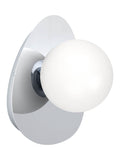 Eglo Chrome Castrovido Glass Modern Bathroom Wall Light
