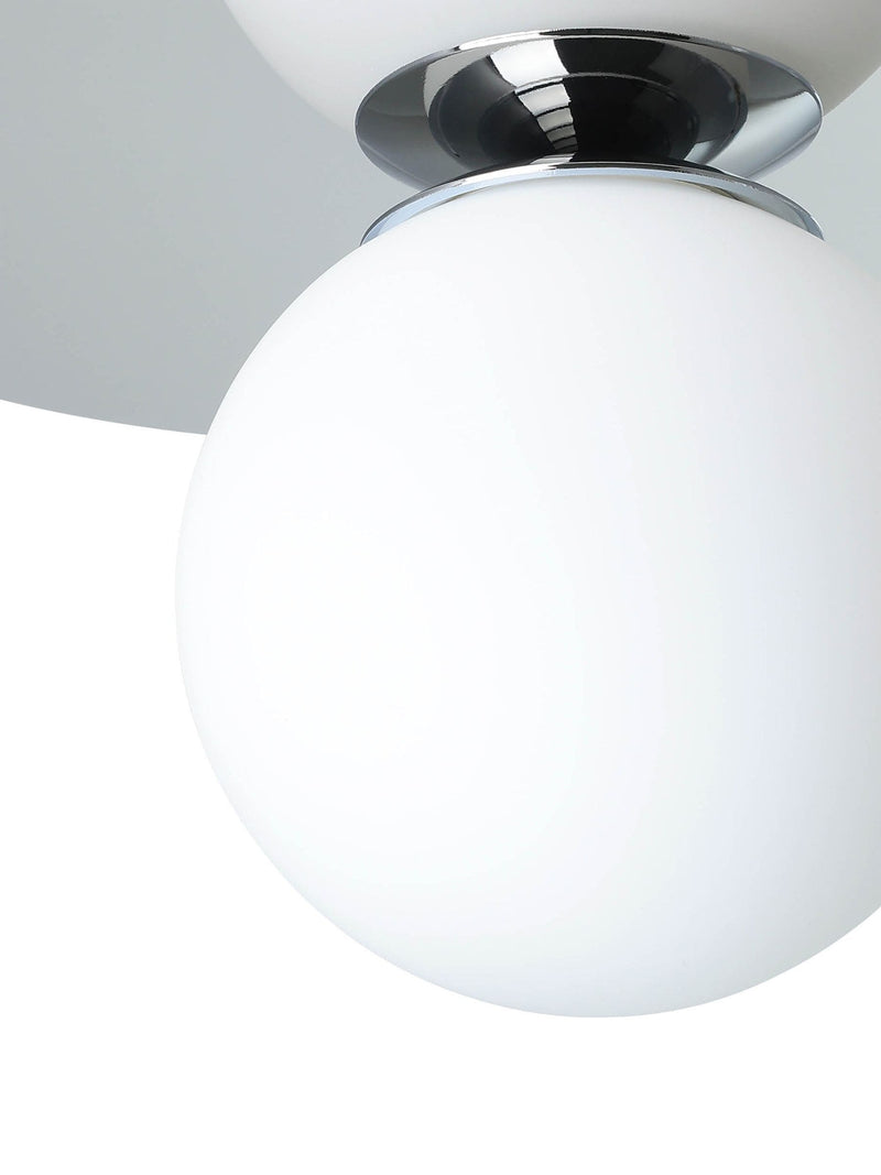 Eglo Chrome Castrovido Glass Modern Bathroom Wall Light