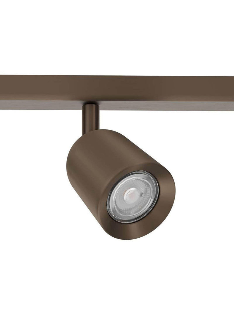 Eglo Camaldoli dark bronze 3-light spotlight ceiling light, imported from the UK