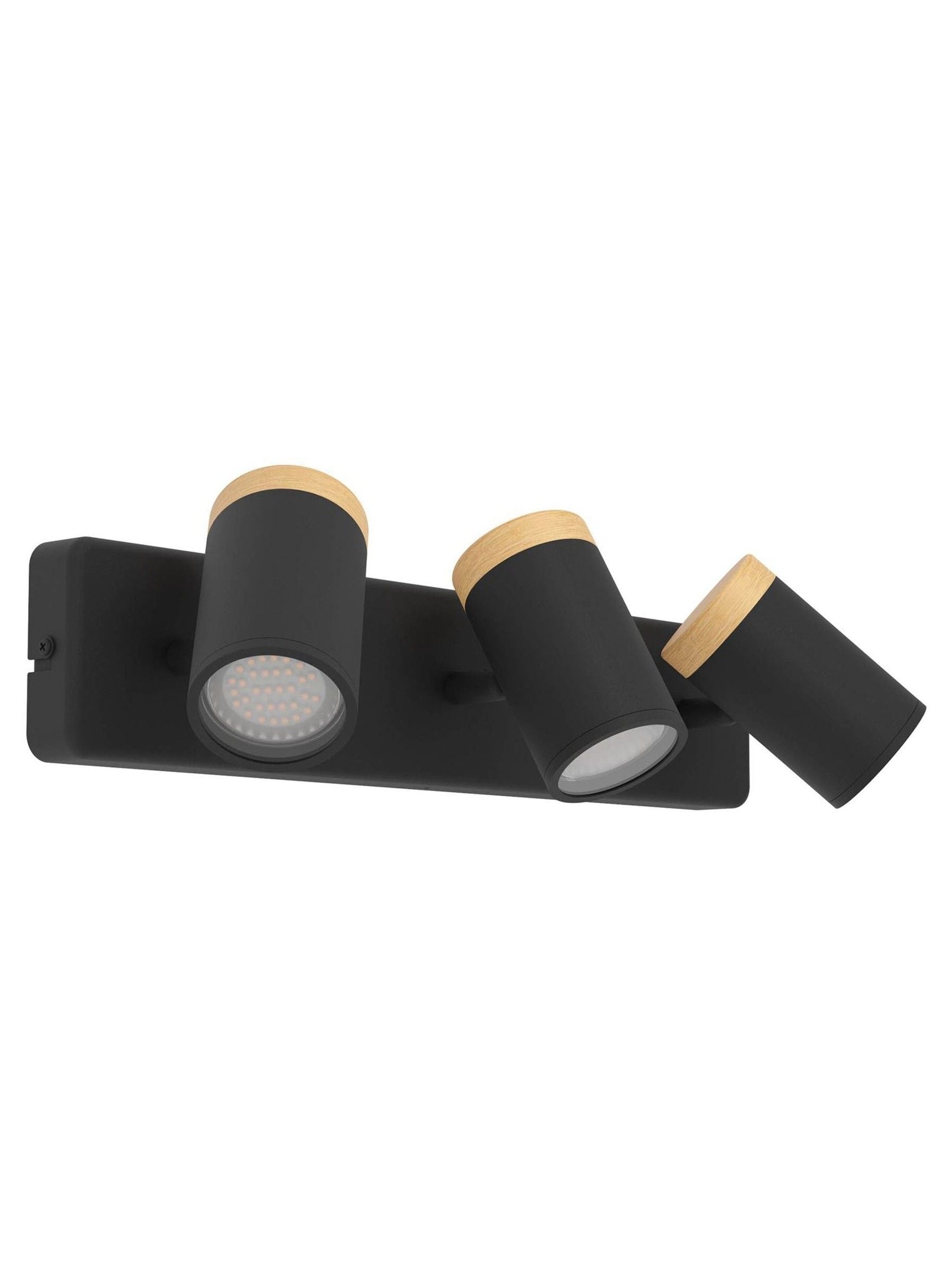 Eglo Consuma 3-light bathroom spotlight black brown - British product