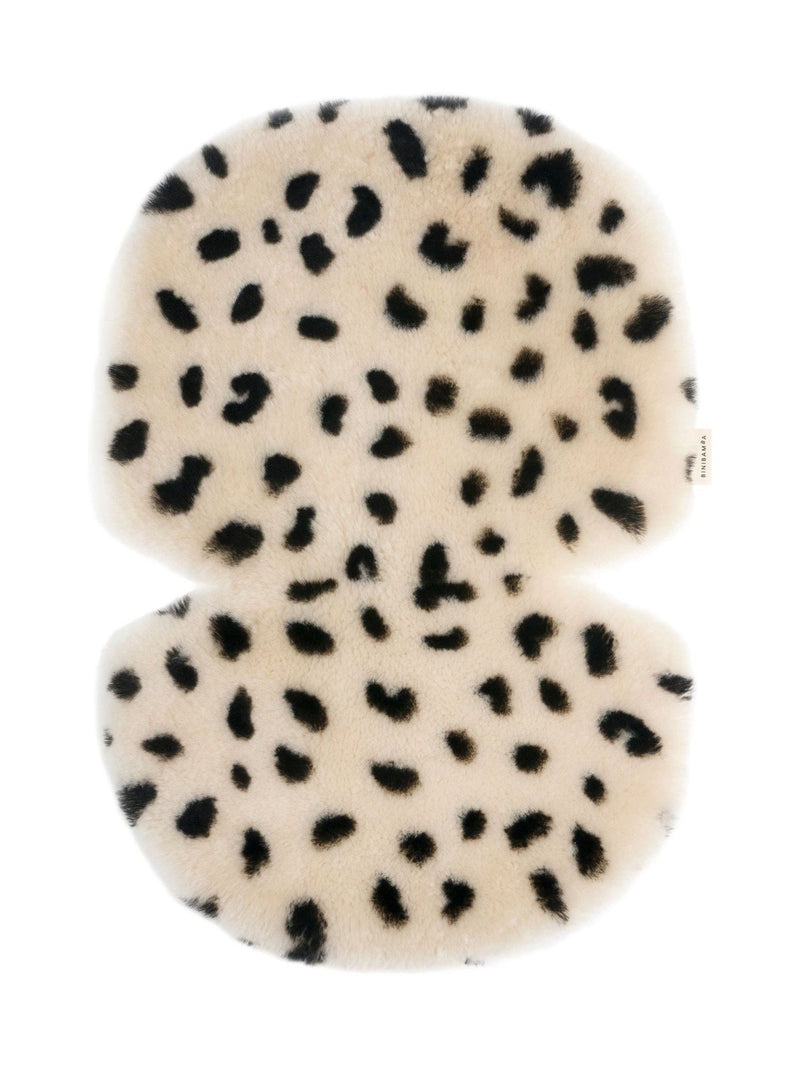 BINIBAMBA Leopard Peanut Sheepskin Snuggler Luxury Pram Liner
