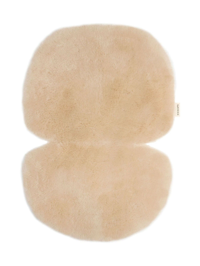 BINIBAMBA Peanut Sheepskin Snuggler Luxury Pram Liner