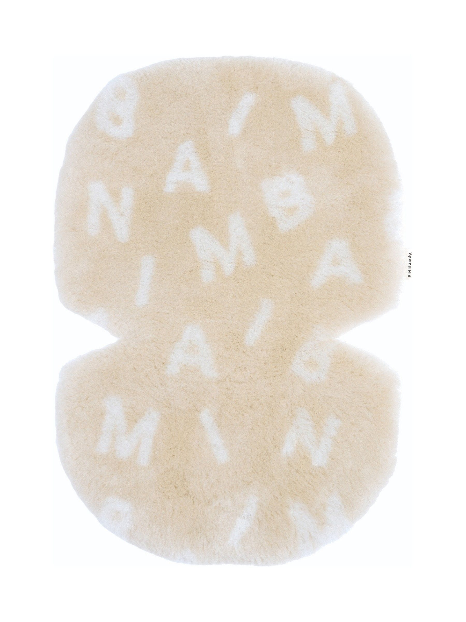 BINIBAMBA Alphabet Sheepskin Snuggler Luxury Pram Liner