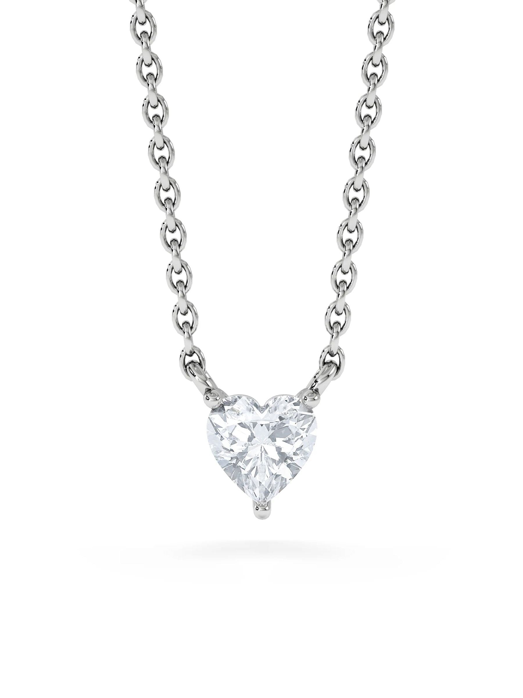 The Diamond Store Wanderlust floating heart diamond necklace 0.25ct, UK version