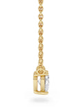 The Diamond Store floating heart cut lab diamond necklace 0.25ct, imported from the UK
