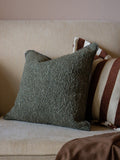 Ellenvale Interiors olive boucle cushion cover 45x45cm - British product