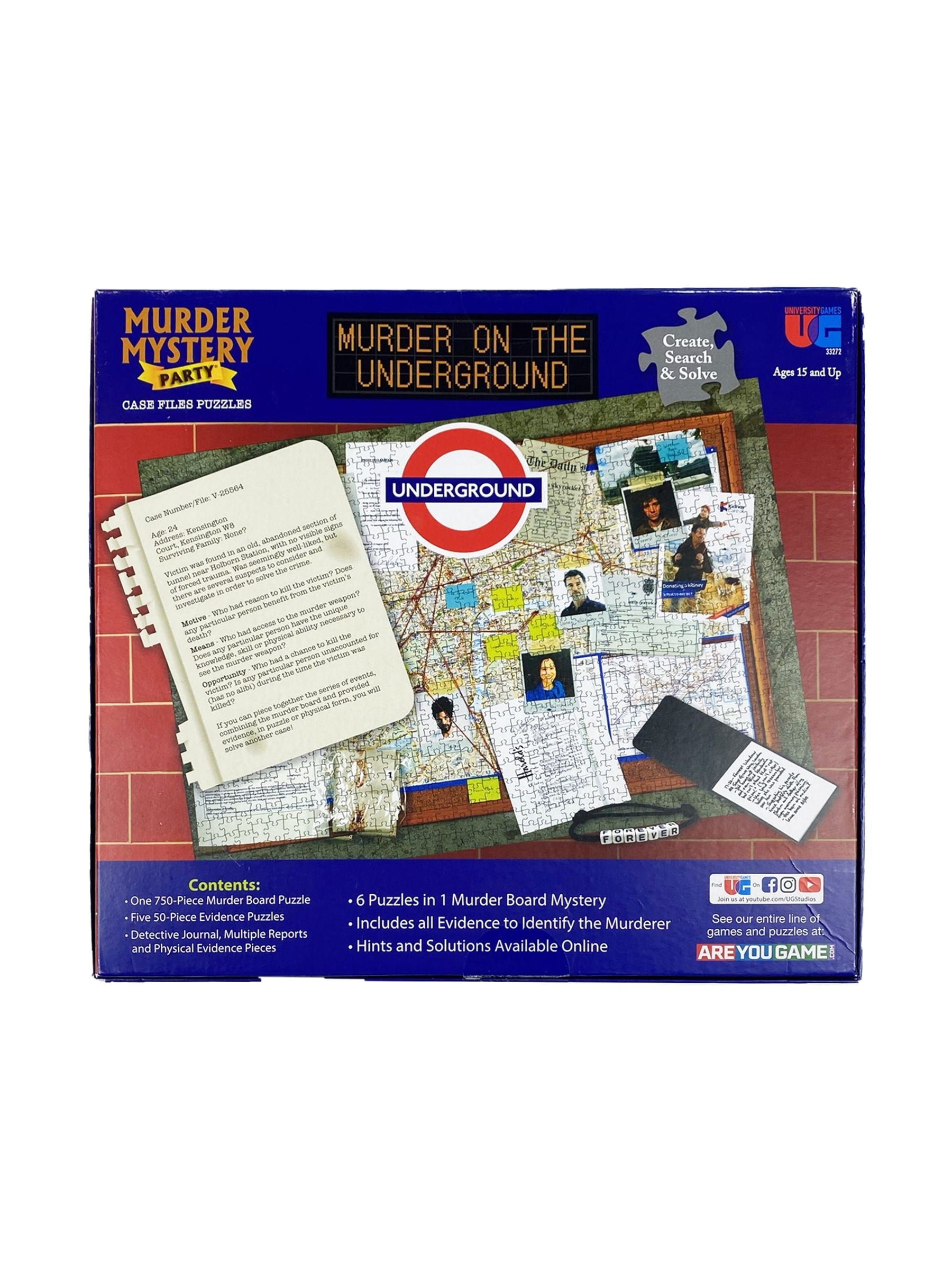 University Games murder mystery puzzle 750 pieces, UK version