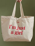 Made Yours customisable cotton tote bag in red (British brand)