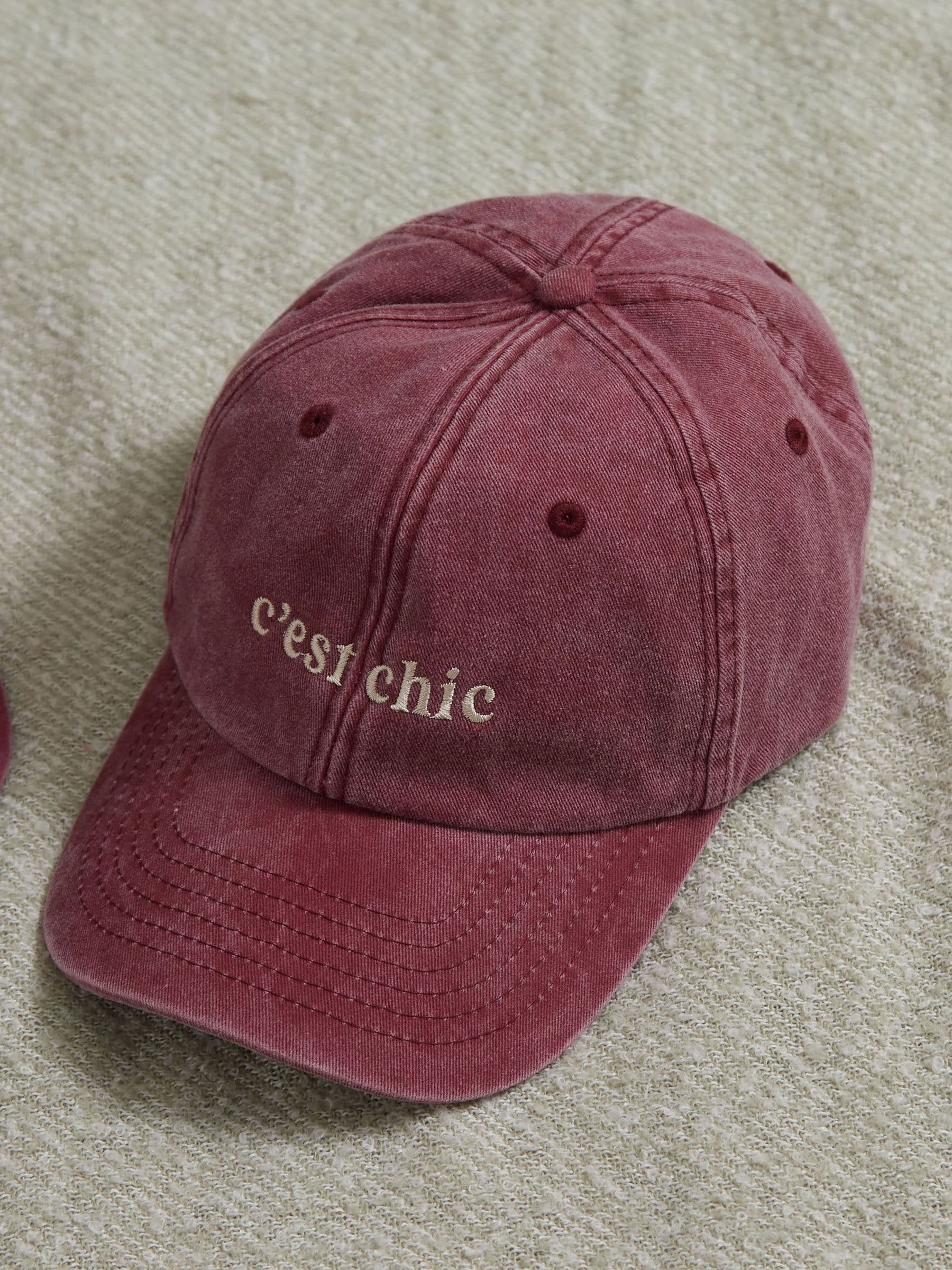 Made Yours personalised vintage wash cap, imported from the UK