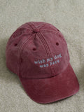 Made Yours personalised vintage wash cap, imported from the UK