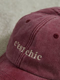 Made Yours personalised vintage wash cap, imported from the UK