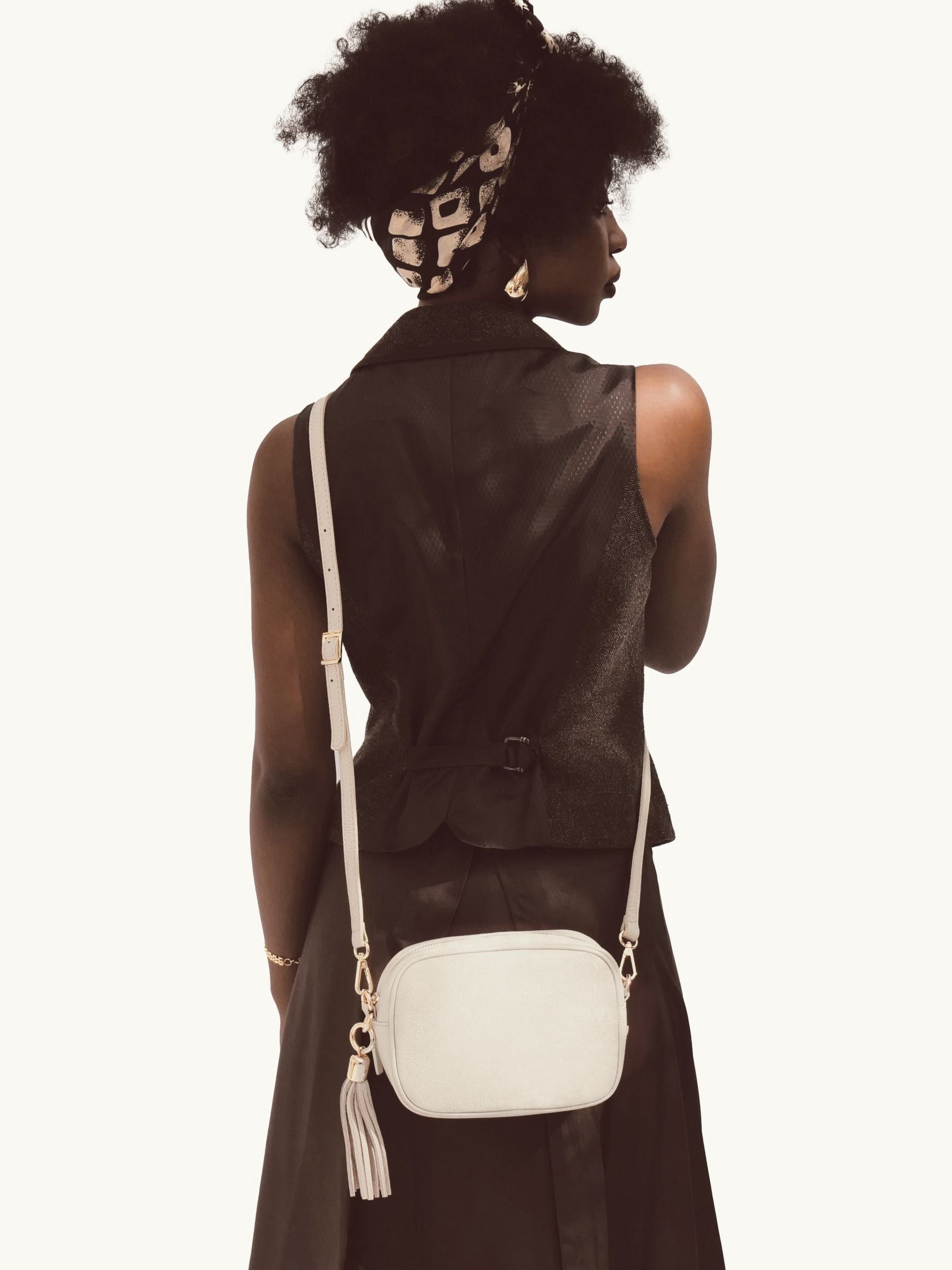 Apatchy Natural The Tassel Leather Cross-Body Bag