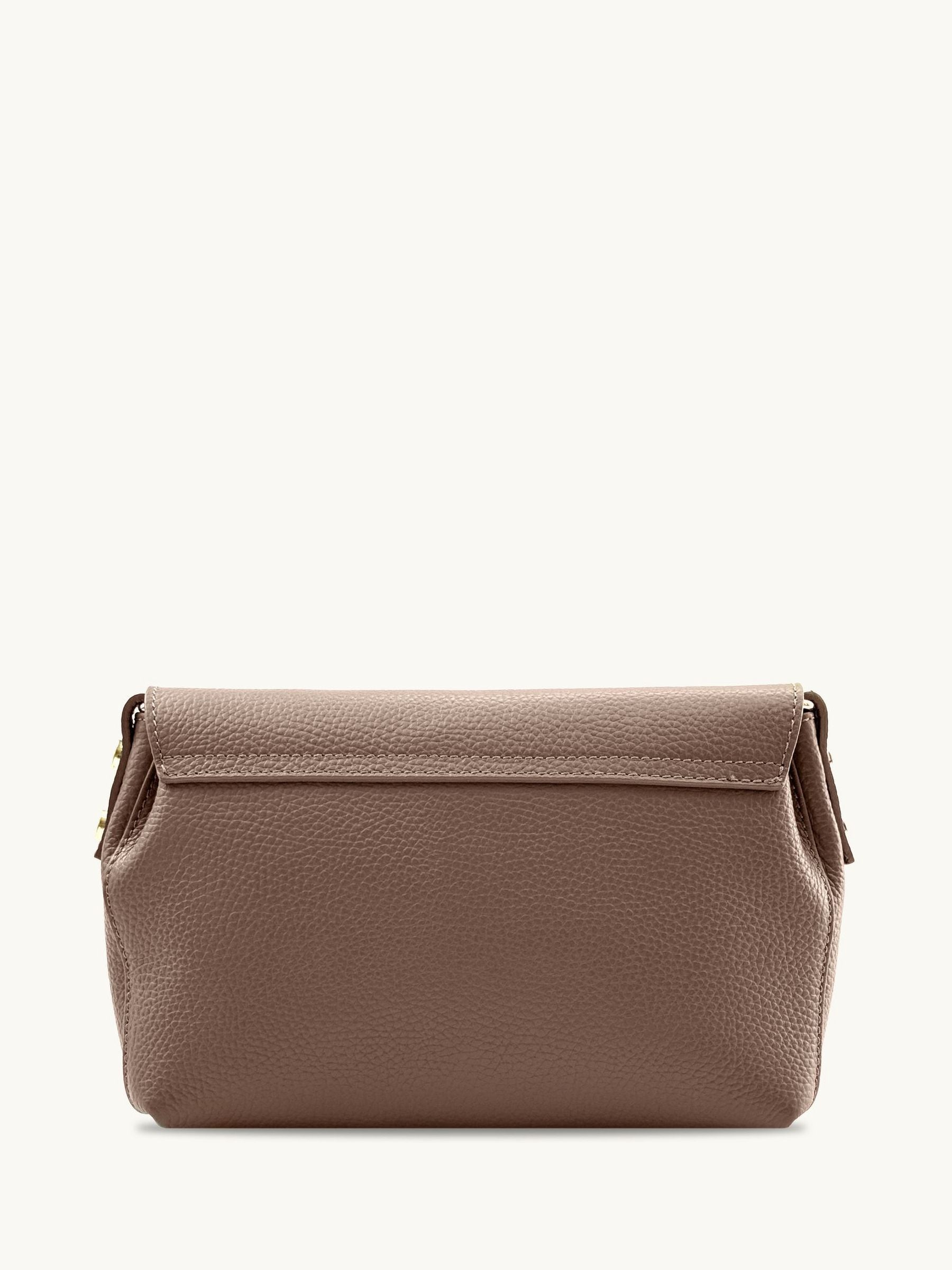 Apatchy Mink Maisie Midi Leather Bag black - British product