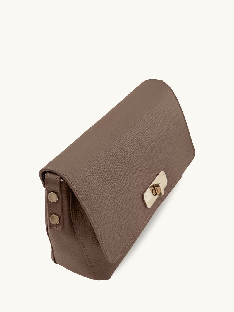 Apatchy Mink Maisie Midi Leather Bag black - British product