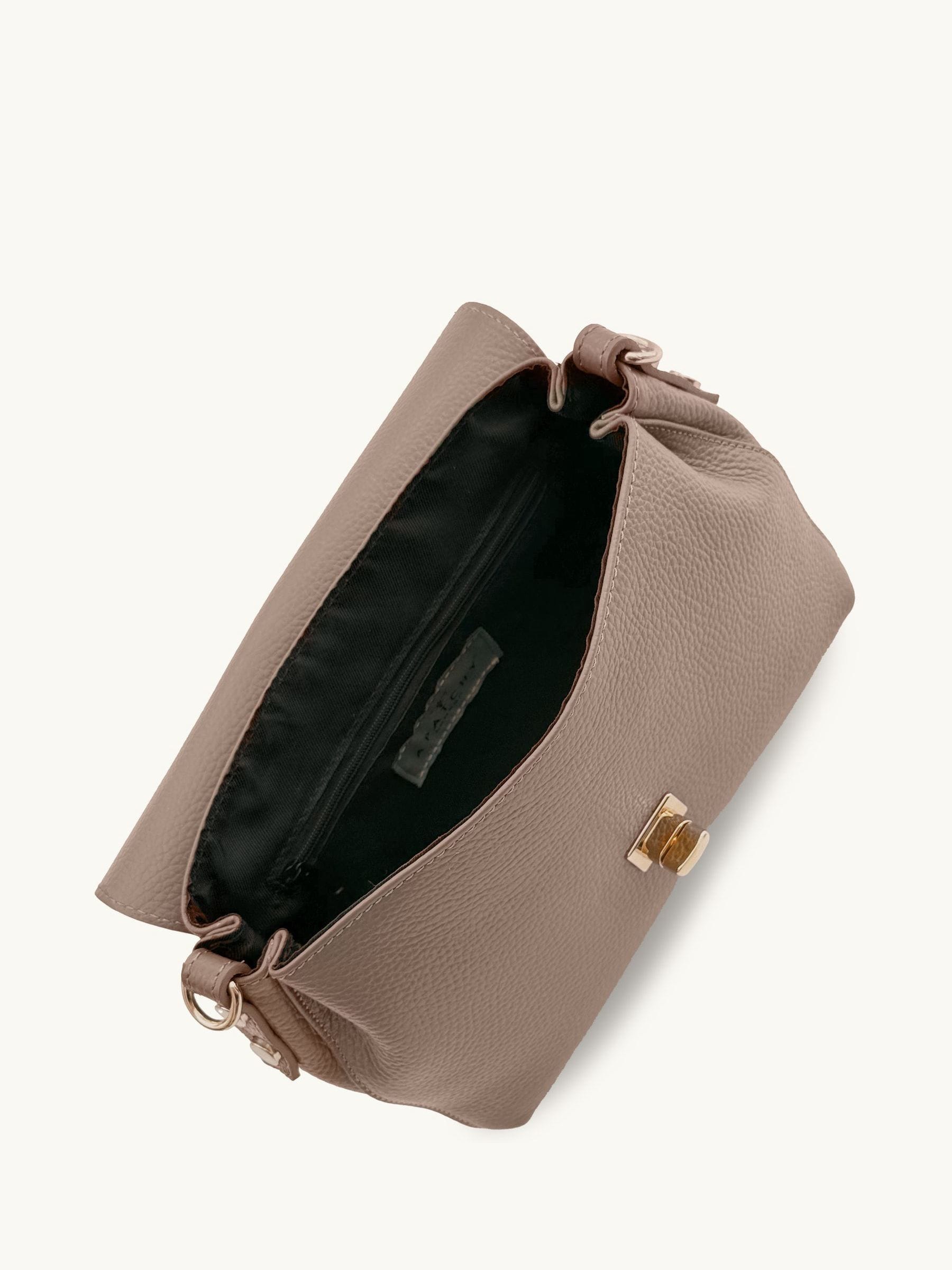 Apatchy Mink Maisie Midi Leather Bag black - British product