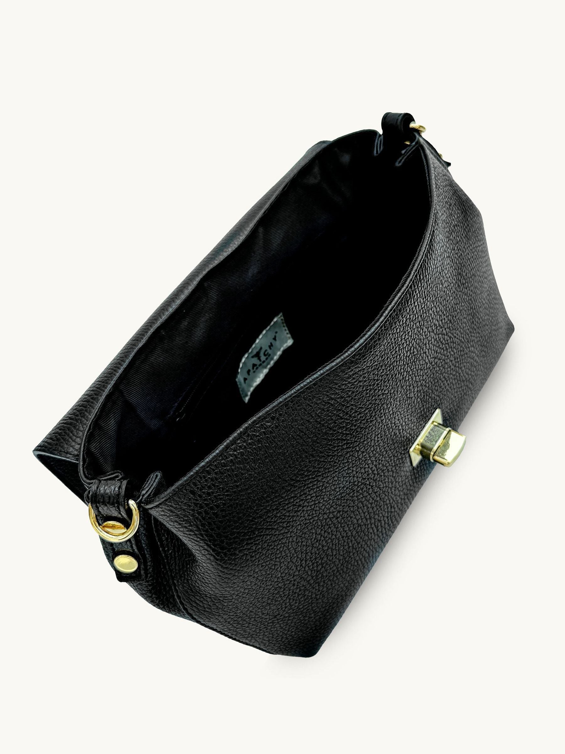 Apatchy Black Maisie Maxi leather bag, UK version