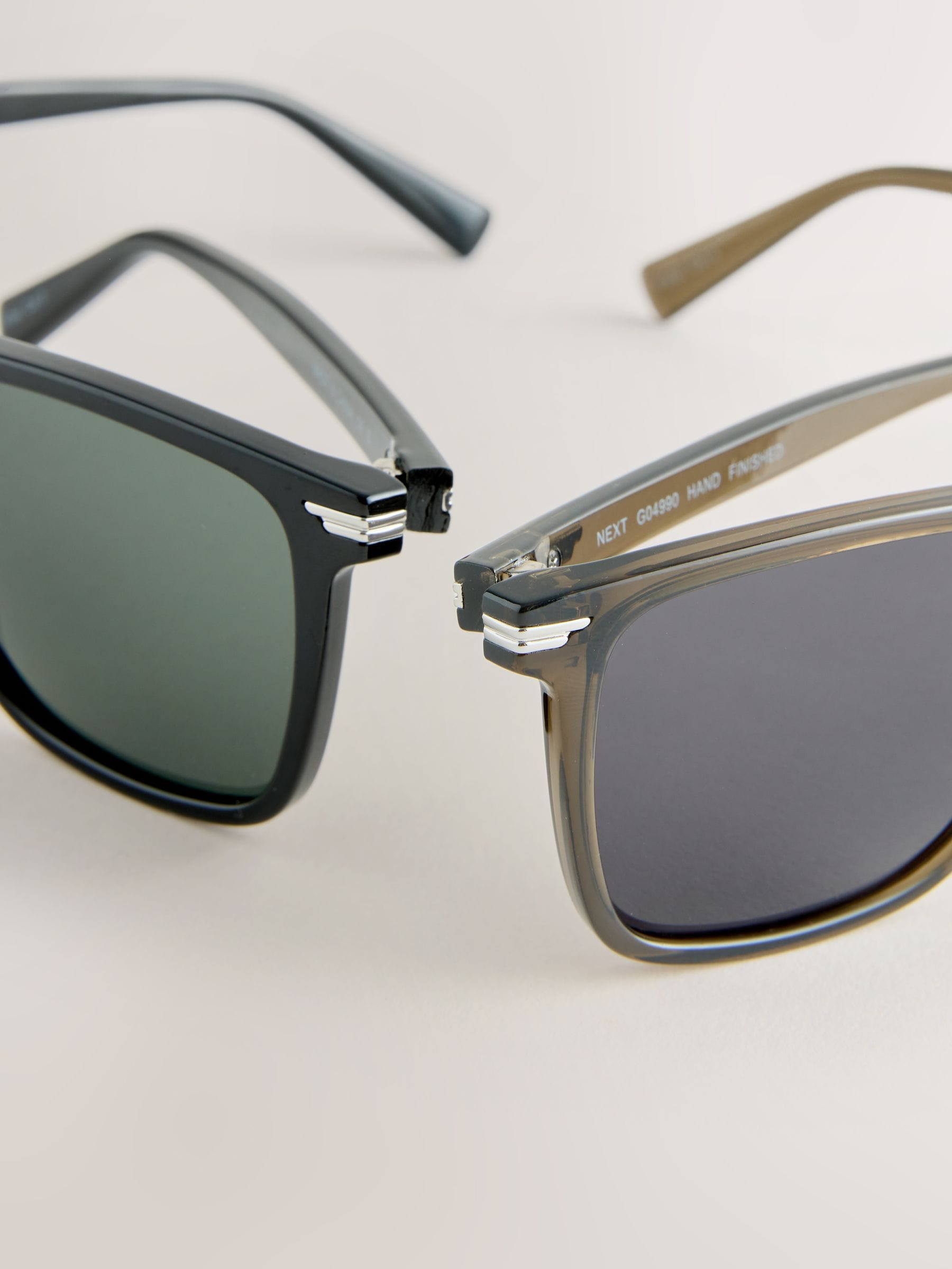 Preppy sunglasses 2 pack black green (British brand)