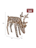 Charles Bentley small rattan light up reindeer, imported from the UK