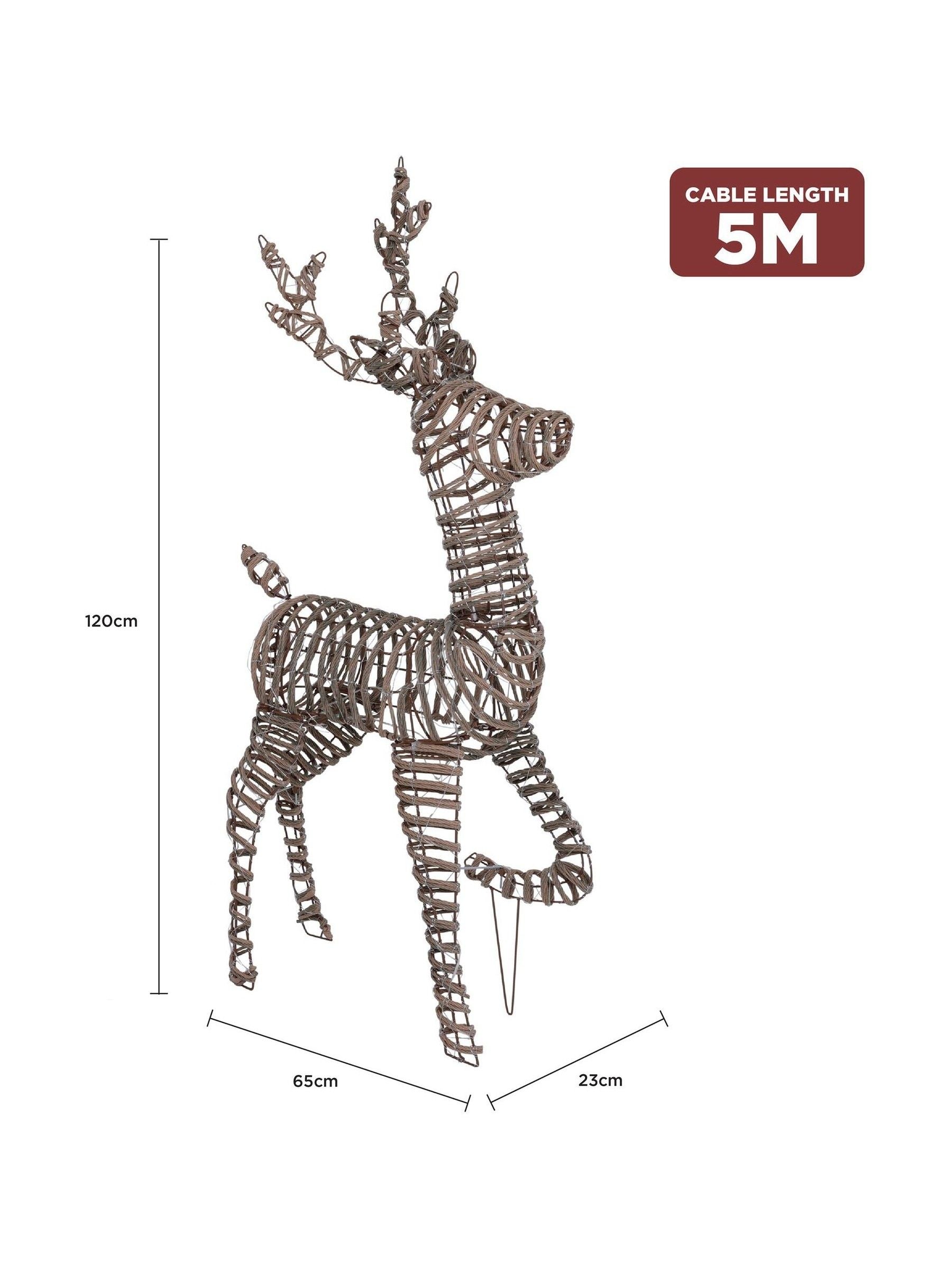Charles Bentley large light up reindeer 120cm (British brand)