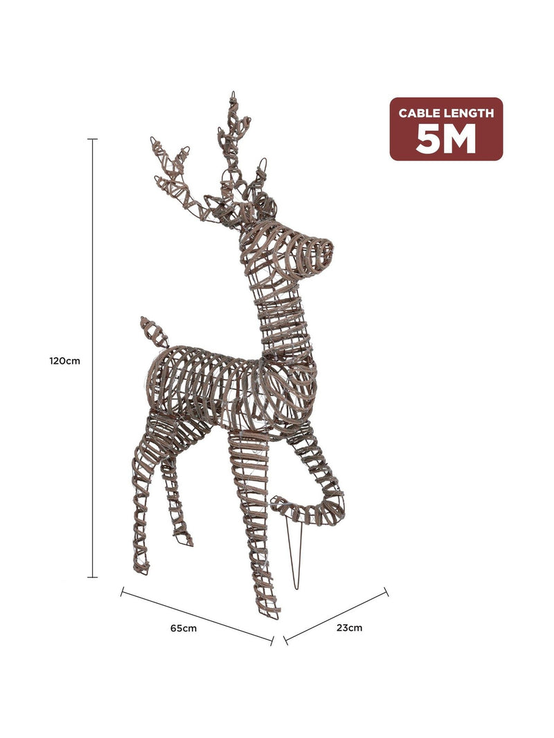 Charles Bentley large light up reindeer 120cm (British brand)