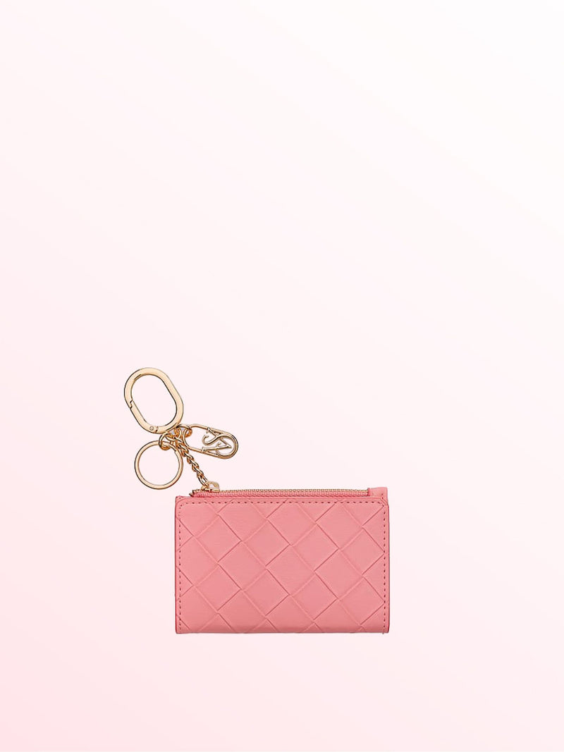 Victoria's Secret Blush Pink Foldable Keyring Card Holder
