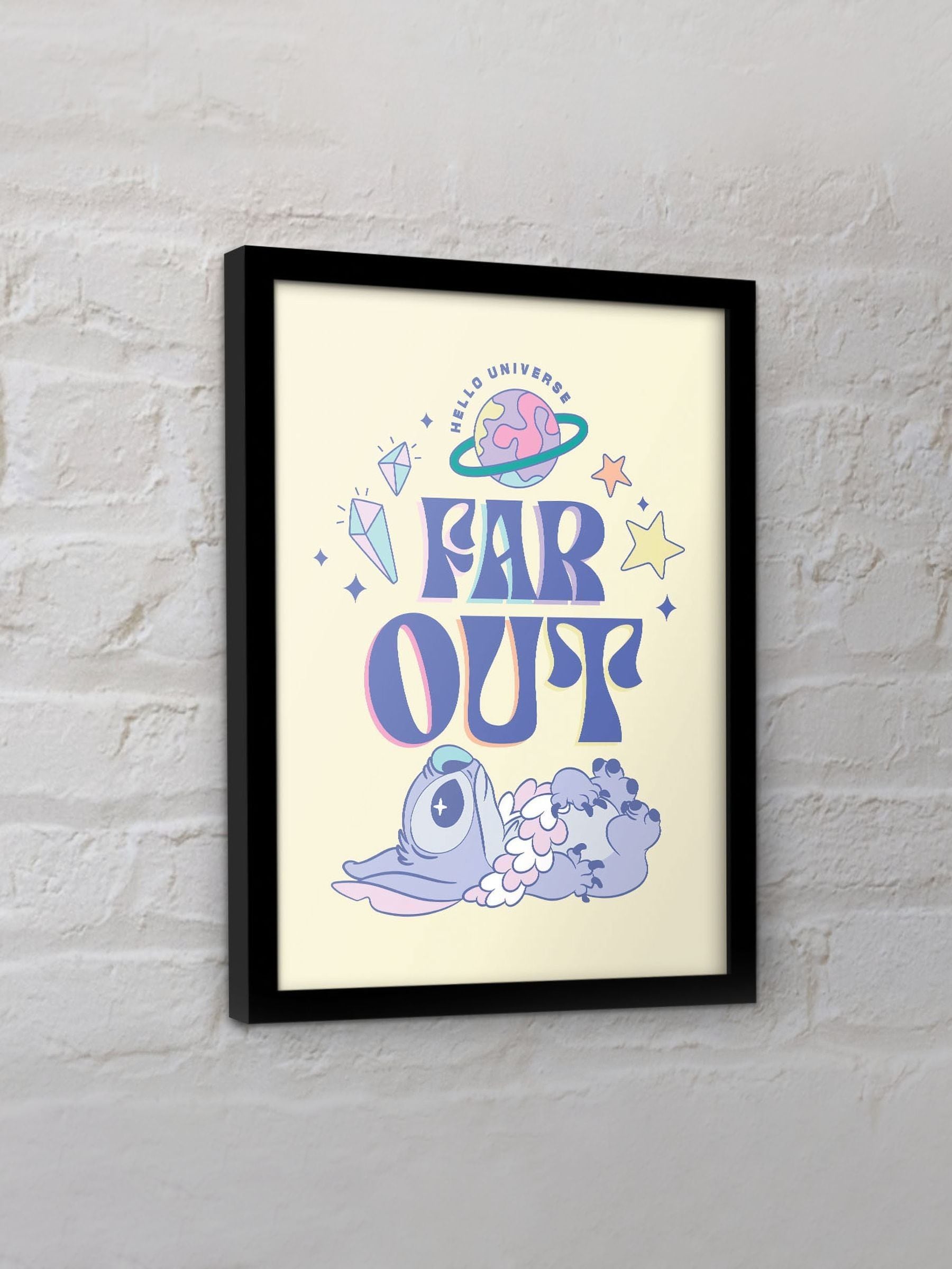 Pyramid International Stitch Far Out framed print 45cm high (British brand)