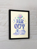 Pyramid International Stitch Far Out framed print 45cm high (British brand)