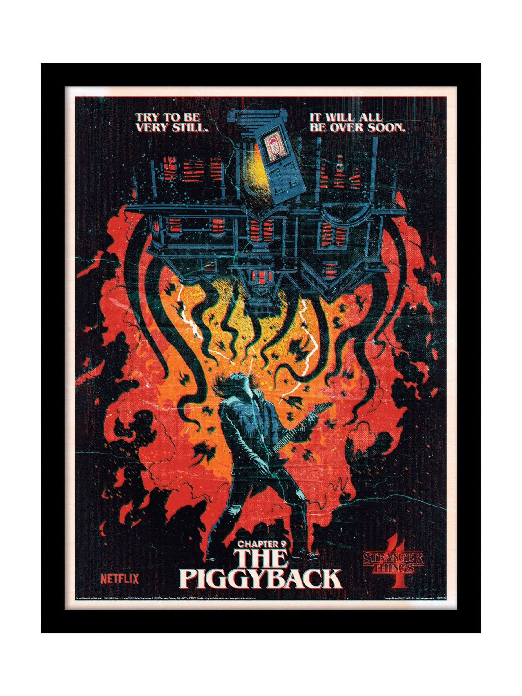 Pyramid International Stranger Things 4 framed print 45x35cm, imported from the UK