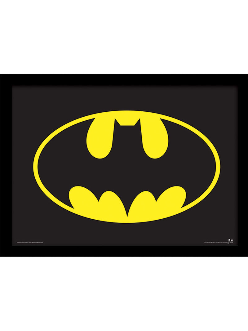 Pyramid International framed Batman symbol print, DC Comics - British product
