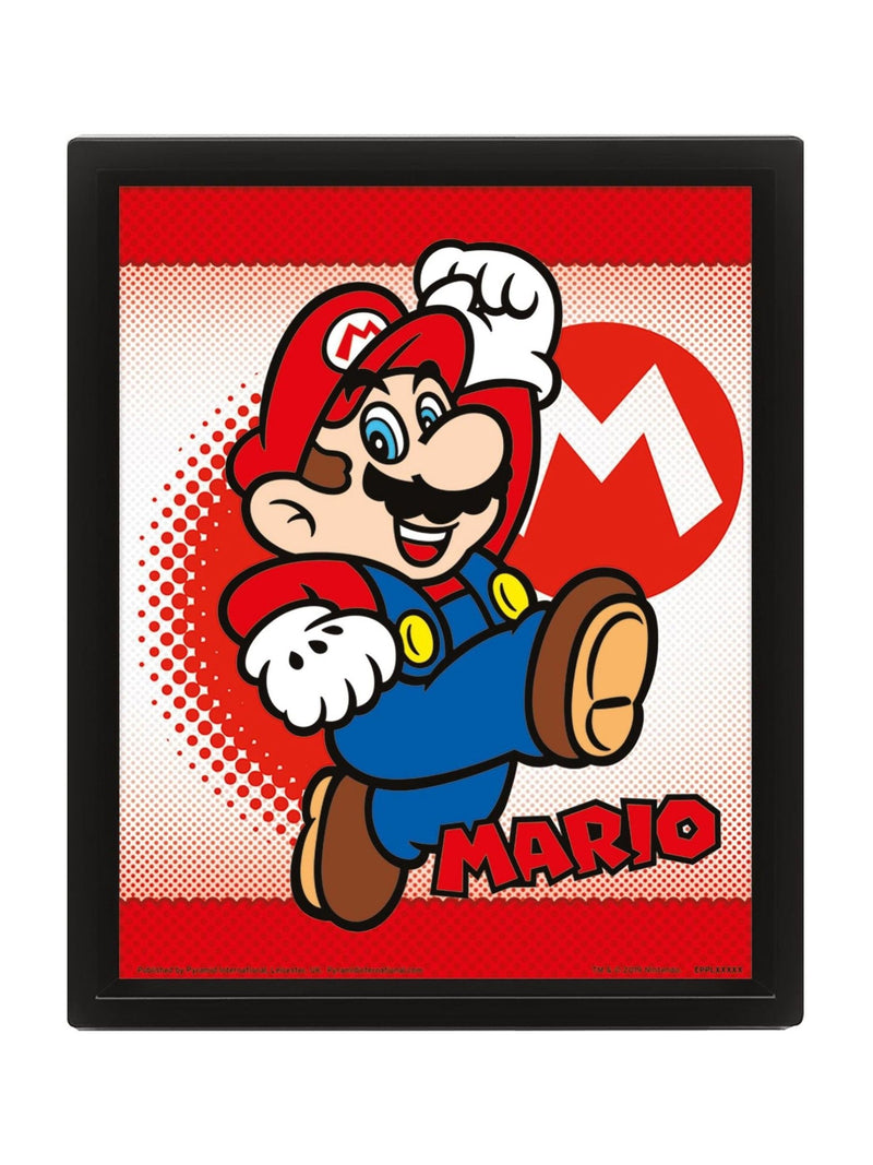 Pyramid International Mario Yoshi framed print 29cm, imported from the UK